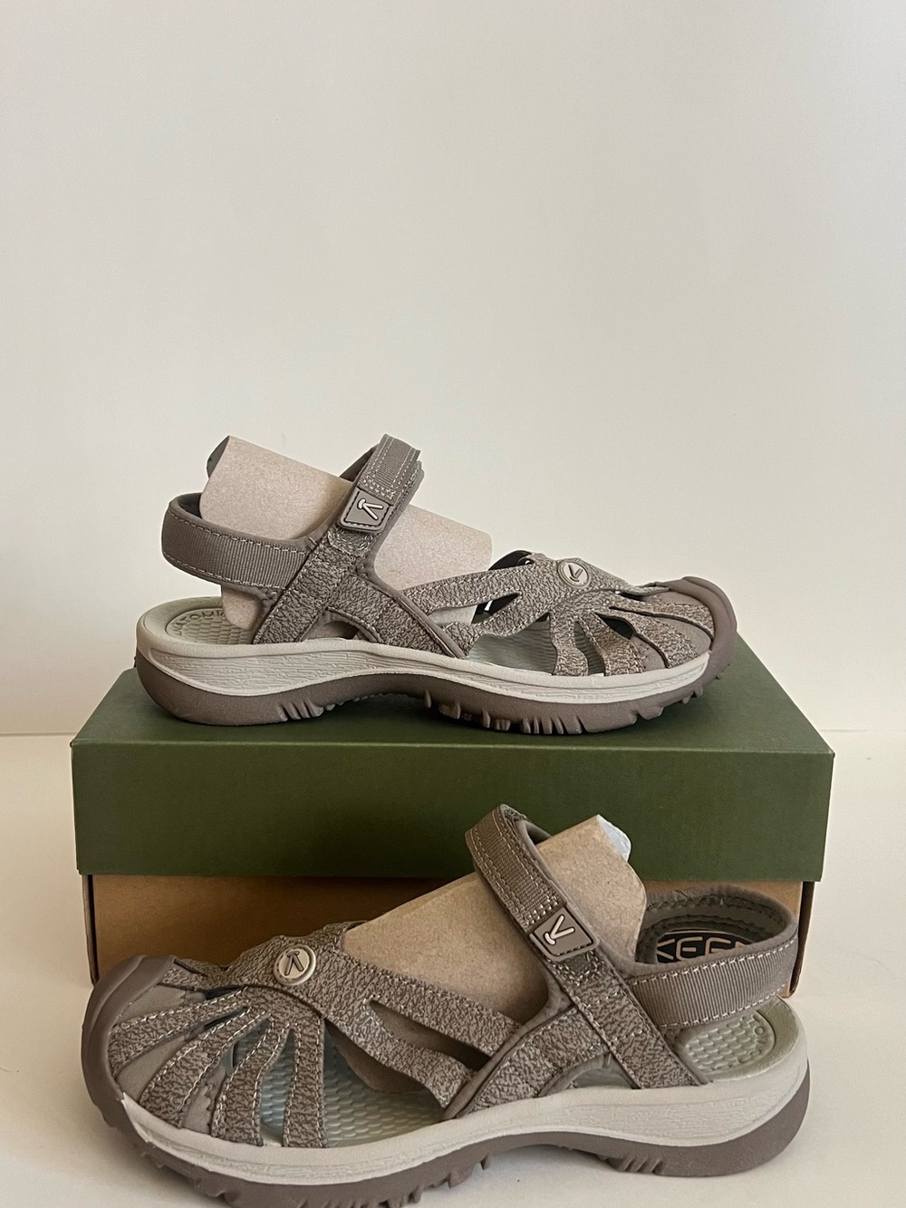 Women's Taupe Outdoor Sport Sandals - Comfortable Walking Support